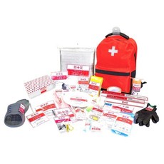 山善 地震包 緊急避難包 防災包 YBG-30R，應急避難套裝，災害求生必備，防災應急物資, 1個