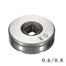 0MM 스테인리스 스틸 와이어 피드 드라이브 용접기용 MIG 그루브 롤러 25MM 라인 피딩 너들, 0.60.8