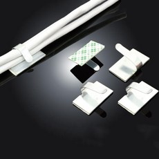 ddap 케이블 정리 메탈 클램프 전선 고정 배선 정리 홀더 다용도 부자재 25x15mm 100EA