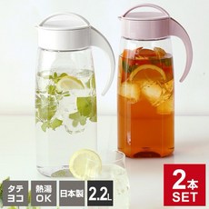 Takeya 耐熱可橫放水壺 2.2L, 1個, 粉色