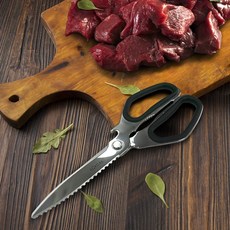 벅칼 위생가위 스텐 주방 업소용 삼겹살 생선 요리 음식 식당 고깃집 가위, 1개