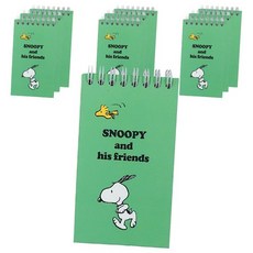 희망노트 피너츠 스누피 상철 수첩 30매, RandomDelivery, 10개