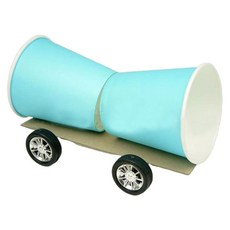 초등 풍력실험 부채로가는 자동차 만들기 5인용/ 운동에너지 실험기구 홈스쿨링, 1세트