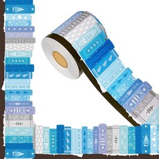 1.9m(69피트) 눈송이 책장 테두리 교실 장식 화이트보드 벽 도서관 사무실 파티 장식에 적합, 1.9m(69피트) 눈송이 책장 테두리, 교실 장식,