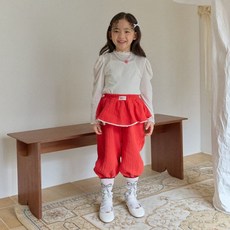 베리베리KC 요를레이조거팬츠(모델컷)(5~11) (크림/레드) 5~11