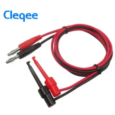 Cleqee P1039 1Set 4mm 바나나 플러그테스트 후크 클립 리드 케이블 멀티 미터 전자 용 Mayitr B6, 02 2pcs, 1개