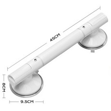 免打孔秒安裝防滑安全扶手，浴室廁所浴缸專用超強吸盤把手，長者孕婦防滑扶手, 1個