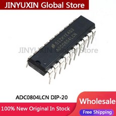 1-5Pcs ADC0804 DIP-20 8-bit CMOS Sequential Comparison A D Converter IC Chip Stock Wholesale, 01 1pc ADC0804LCN