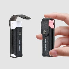 바로 분사 페퍼 후추 스프레이 가죽 홀스터 2중 분사구 호신 2.5x9.1, 핑크, 1개