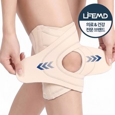 라이프엠디 슬림형 무릎보호대 런닝 등산 슬개골 헬스 얇은 무릎 보호대 슬개건 슬개골 스쿼트 농구 관절 인체공학 니슬리브, -, 1개
