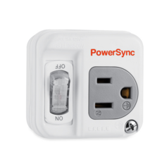 PowerSync 群加 3P轉2P一開關節能壁插(台灣製造)TC1300黑色/TC1390白色, 1個