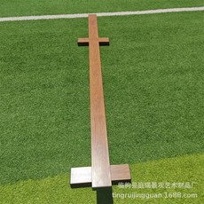 원목 평균대 야외 판자 다리 신체 균형 감각 훈련장비, A. 브라운, 1개