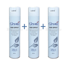 (1+1+1 ) 서울화장품 그라타 초강력 코팅 헤어스프레이, 400ml, 3개