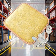 1인용 전기방석 골드 45cmx 45cm 찜질매트 매트형 차박 전기매트 여행용 캠핑