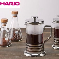 HARIO 法式濾壓壺 THJ-4 600ml 咖啡/茶皆可沖泡 不鏽鋼把手 日本製, 1個