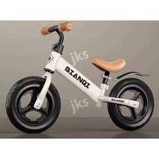 밸런스바이크 자전거 12인치 옐로우 밸런스 블랙 어린이 스쿠터 킥보드 장난감, 14인치 형광노란색 플래싱휠(95-130cm), 1개