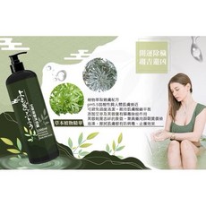 艾草芙蓉沐浴露 1000ml pH5.5弱酸性 植物萃取親膚配方, 1個, 1L