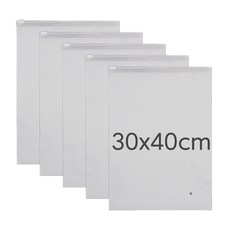 수납용 두꺼운 대형 지퍼백 의류백, 1세트, 5매