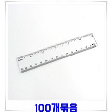 Yotta인치 센티 가벼운 투명 플라스틱자 15cm 100개 투명자, 본상품, 상세페이지 참조, 상세페이지 참조