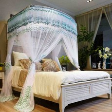 올몰 캐노피 모기장 150x200cm 그린 여름모기장 침대모기장 공주모기장