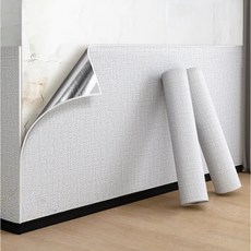 샤일리 붙이는 곰팡이 습기방지 스티커 실크 폼 벽지 도배지, 연그레이