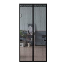 金剛網加密魔術貼防蚊門簾 貓狗抓不破門簾 防蚊門簾 免釘魔術貼 防蟲進入 防寵物抓, 黑色金剛網