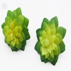 만무리 연꽃 모양 인조 다육이 조화 DIY 플랜테리어 소품 미니화분