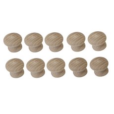 리폼플러스 원목1구손잡이 원형 나무 4SIZE 우드, 원목 25파이, 10개