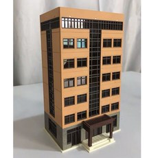 N規 1:150 城市沙盤建築模型 現代大樓塑料拼裝模型 - 橘色高品質動漫場景, 1個