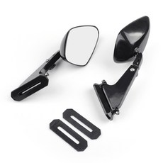 鋁合金造型後照鏡 腳座可調 適用多種車型 M529-A007-Black, 1個