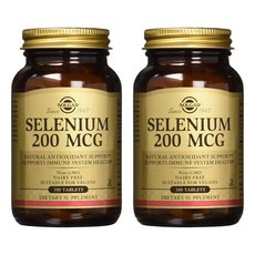 SOLGAR 硒補充素食錠 200mcg, 100顆, 2罐