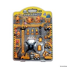 공사차량 우리동네공사현장세트 창의력 미니자동차 공-1651013, 1개