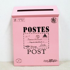 인테리어용품 우편함 건의함, 1개, 핑크