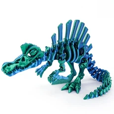 3D 인쇄 공룡 움직일 수있는 Echinosaurus 입상 드래곤 뼈 모델 데스크탑 공예 장식 어린이를위한 크리 에, 01 13.5cm, 09 Color 10