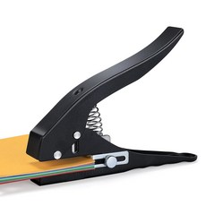 홀 펀치 헤비 듀티 홀 펀치 싱글 페이퍼 펀치 휴대용 핸드 홀드 롱 홀 펀치 종이 카드용 플라스틱 판지 10MM, 8MM, 1개