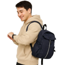 리커블리 남녀공용 소형 등산가방 미니 백팩 경량 배낭 러닝 다용도 캠핑 자전거 여행용 라이딩 아웃도어, 검정색