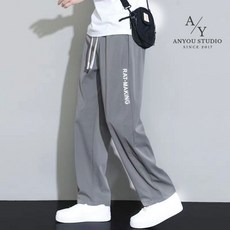 ANYOU 남자 여름 바지 냉감 바지