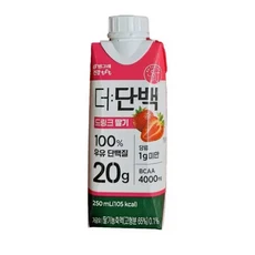더단백 프로틴 드링크 딸기 36개, 250ml