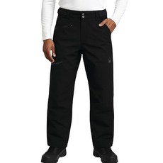 Spyder 남성용 스노우 팬츠 - 고성능 내후성 단열 스트레치 스키 팬츠 - 남성용 따뜻한 겨울 팬츠 Black Raven 미디엄