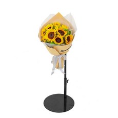 꽃다발 진열대 스탠드 플라워 생화 거치대 꽃집 매장 판매대, B형 블랙