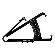 現 皮脂鉗 脂肪夾 私敎脂肪尺 皮脂卡尺 脂肪厚度測量 體脂儀 體脂秤 體脂鉗 體脂計 體脂計 腰圍 體脂 皮脂鉗, 1個, 體脂夾（黑色不含皮尺）