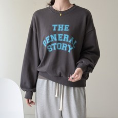 데일리앤 제스트 여성 루즈핏 레터링 맨투맨 쭈리 면 티셔츠 긴팔 롱 슬리브 캐주얼 스웻셔츠 봄 가을 간절기