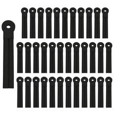 Push-N-Load 유연한 플라스틱 트리머 블레이드 0.8cm(5/16x2.54cm) 핀 홀 트리머에 범용 핏 내구성 및 효율성 잔디를 자르고 라이트 브러시 태클링에 적합한, 블랙