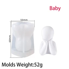 DIY 사상가 동상 실리콘 금형 3D 북유럽 예술 추상 인체 석고 장식 금형 에폭시 수지 수공예 금형 홈 장식