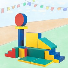 안전한 체육프로그램 고탄성 폼 챌린저시스템 플레이 매트12p 놀이터, 1개