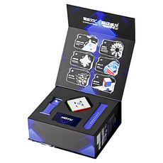 魔域 超級威龍 三階 3階 磁力 魔術方塊 磁懸浮 魔衣版 UV 亮面 比賽 禮盒, 多色, 1個