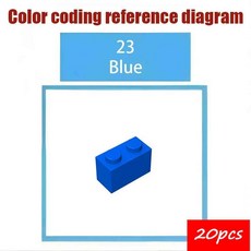 유리문 주요 브랜드와 되는 빌딩 블록 부품 주택 건축 모델용, 1개, 2. 23-blue