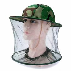 방충모자 얼굴 보호 벌초 양봉용 벌레 퇴치 목면 장갑 채집 망 안전모 방역 도구 농업, 본상품