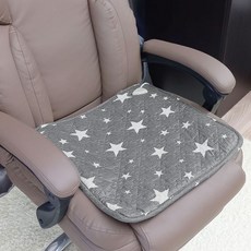 따스한 전기방석 1인용 별무늬 그레이, 44x44cm