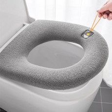 뚱뚱 극세사 변기커버 엉따 시트, 뚱뚱그레이, 2개